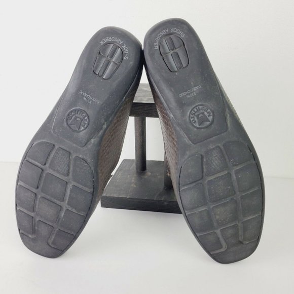 Mephisto Cool Air Women's Brown Embossed Leather Comfort Heel Penny Loafer Sz 9 - Picture 6 of 10